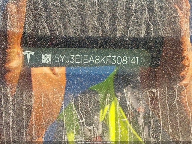 2019 TESLA MODEL 3 5YJ3E1EA8KF308141 Photo 8
