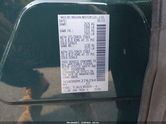 2023 NISSAN PATHFINDER 5N1DR3DG0PC276294 Photo 8
