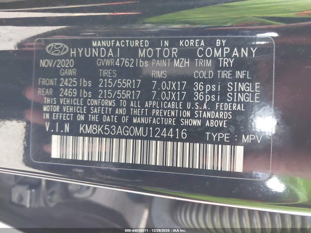 KM8K53AG0MU124416 Hyundai Kona Electric Ultimate