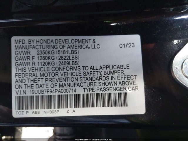 2023 ACURA TLX 19UUB7F94PA000714 Photo 8