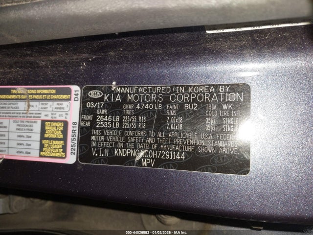 2017 KIA SPORTAGE KNDPNCAC0H7291144 Photo 8