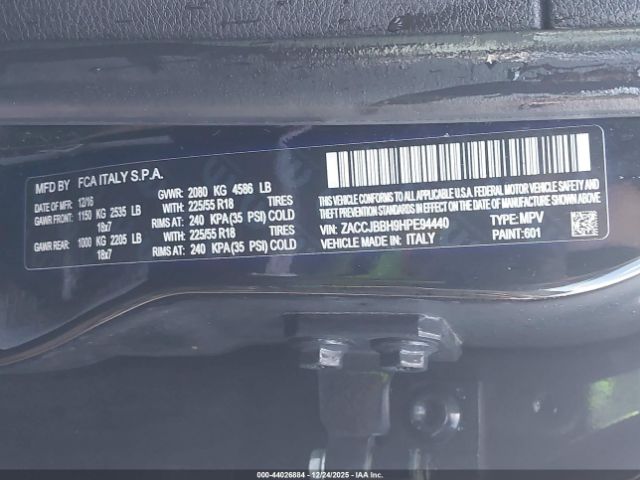 2017 JEEP RENEGADE ZACCJBBH9HPE94440 Photo 8