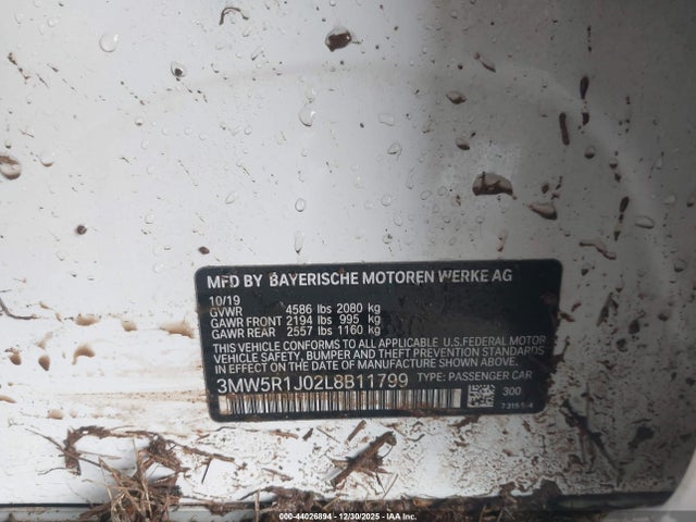 2020 BMW 330I 3MW5R1J02L8B11799 Photo 8