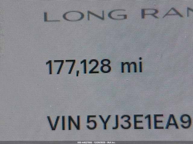 5YJ3E1EA9KF325661 Tesla Model 3 Long Range/mid Range/standard Range/standard Range Plus