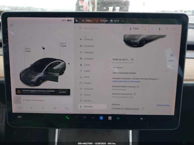 2019 TESLA MODEL 3 5YJ3E1EA9KF325661 Photo 6