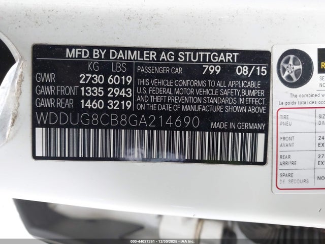 2016 MERCEDES-BENZ S 550 WDDUG8CB8GA214690 Photo 8