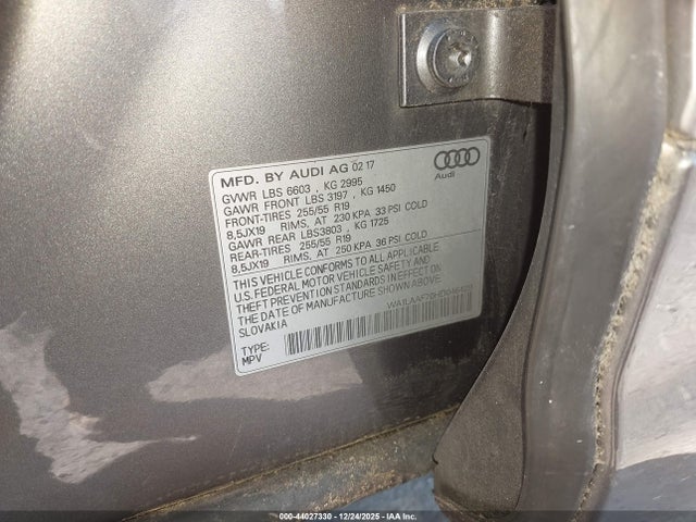 2017 AUDI Q7 WA1LAAF70HD046429 Photo 8