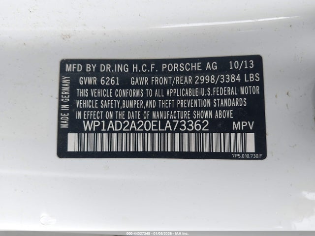 Porsche Cayenne Gts 2014 WP1AD2A20ELA73362 Image 9