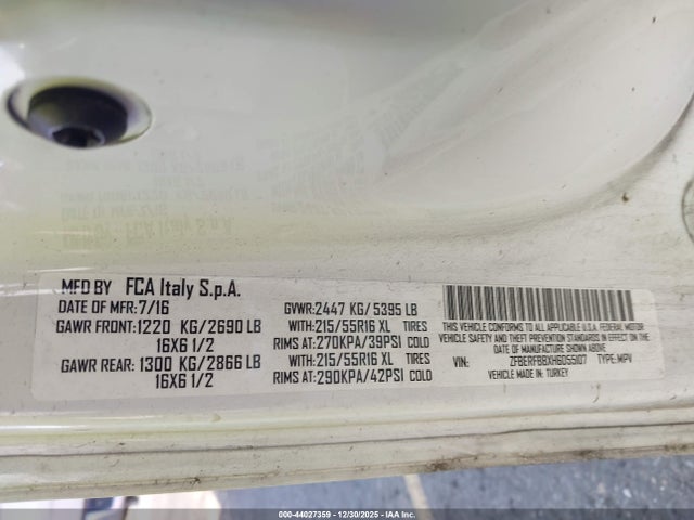 RAM Promaster City Tradesman Slt 2017 ZFBERFBBXH6D55107 Image 25