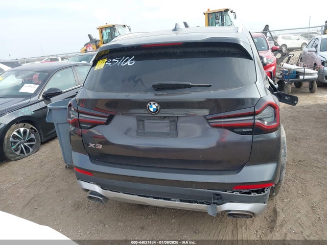 Aukcja sprzedaży 2022 Bmw X3 Sdrive30i, vin: 5UX43DP02N9L35106, numer aukcji: 44027484