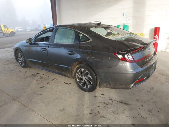 KMHL24JJ3PA053829 Hyundai Sonata Hybrid Blue