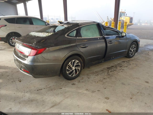 KMHL24JJ3PA053829 Hyundai Sonata Hybrid Blue