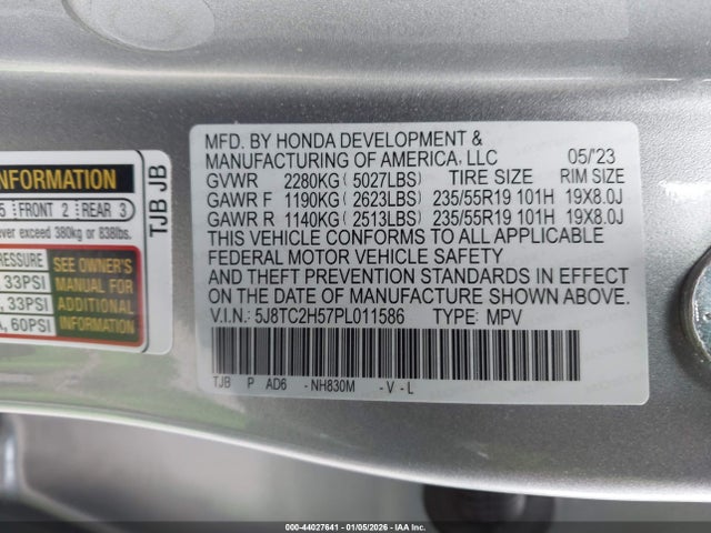 Acura Rdx Technology Package 2023 5J8TC2H57PL011586 Image 9