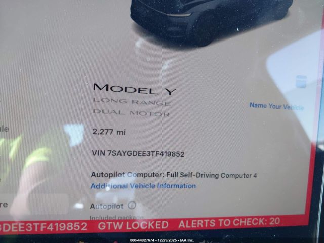 2026 TESLA MODEL Y 7SAYGDEE3TF419852 Photo 6