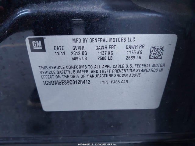 2012 CADILLAC CTS 1G6DM5E39C0128413 Photo 8