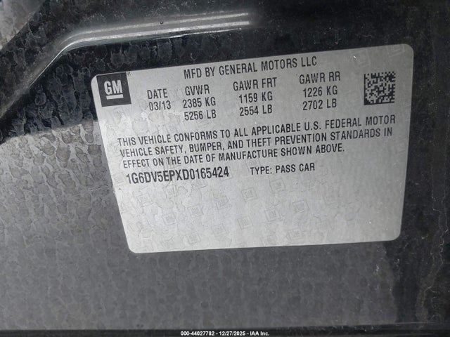 2013 CADILLAC CTS-V 1G6DV5EPXD0165424 Photo 8