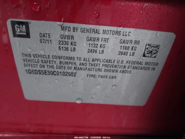 2012 CADILLAC CTS 1G6DS5E39C0102982 Photo 8