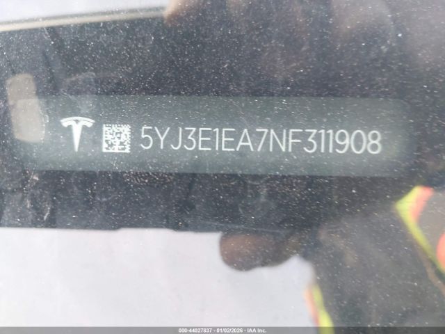 2022 TESLA MODEL 3 5YJ3E1EA7NF311908 Photo 8