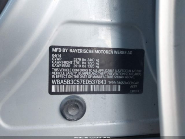 2014 BMW 535I WBA5B3C57ED537843 Photo 8