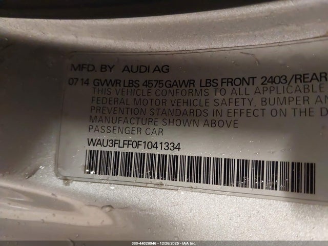 2015 AUDI A3 WAU3FLFF0F1041334 Photo 8