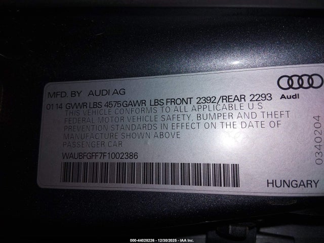 2015 AUDI A3 WAUBFGFF7F1002386 Photo 8