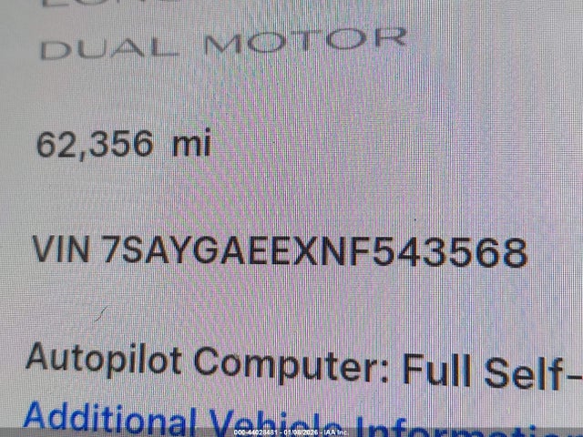 2022 TESLA MODEL Y 7SAYGAEEXNF543568 Photo 8