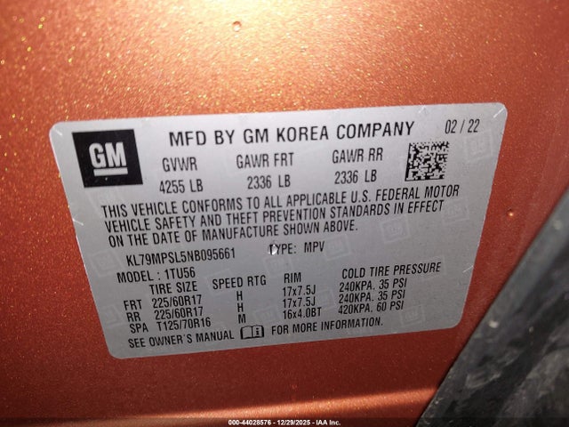 2022 CHEVROLET TRAILBLAZER KL79MPSL5NB095661 Photo 8