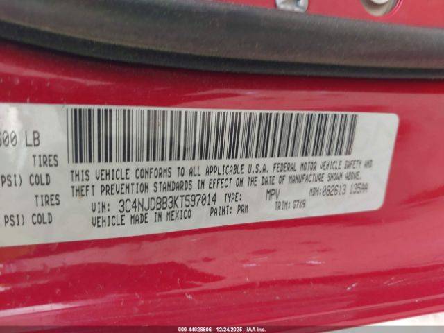 2019 JEEP COMPASS 3C4NJDBB3KT597014 Photo 8