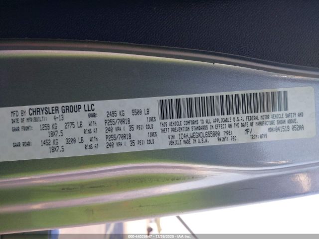 2013 JEEP WRANGLER UNLIMITED 1C4HJWEGXDL655800 Photo 8