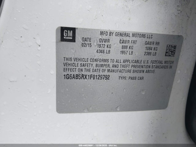 2015 CADILLAC ATS 1G6AB5RX1F0129792 Photo 8