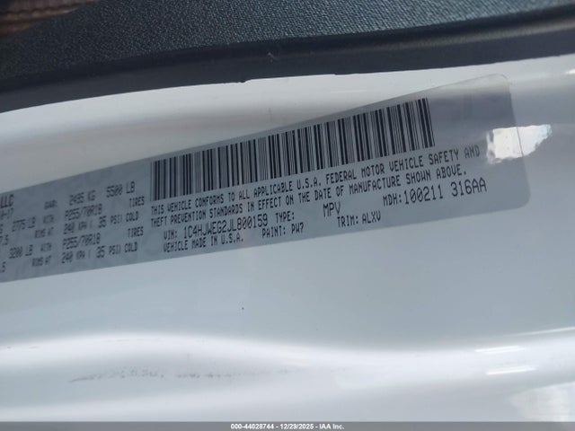 2018 JEEP WRANGLER JK UNLIMITED 1C4HJWEG2JL800159 Photo 8