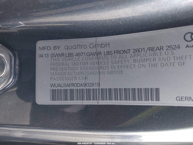 2013 AUDI RS 5 WUAC6AFR0DA902819 Photo 8