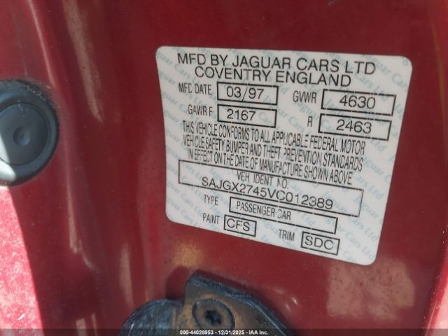 1997 JAGUAR XK8 SAJGX2745VC012389 Photo 8