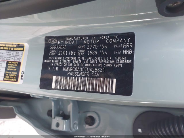 KMHRC8A35TU428631 Hyundai Venue Sel