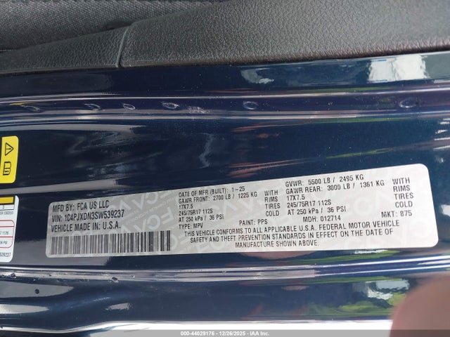 2025 JEEP WRANGLER 1C4PJXDN3SW539237 Photo 8