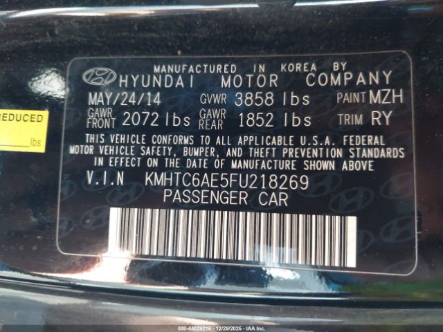 2015 HYUNDAI VELOSTER KMHTC6AE5FU218269 Photo 8