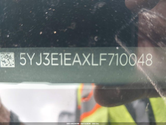 44029299 :رقم المزاد ، 5YJ3E1EAXLF710048 vin ، 2020 Tesla Model 3 Standard Range Plus Rear-wheel Drive/standard Range Rear-wheel Drive مزاد بيع