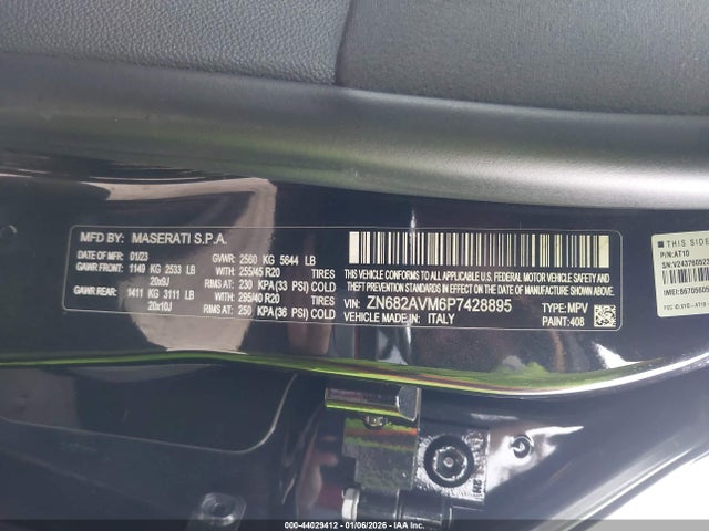 2023 MASERATI GRECALE ZN682AVM6P7428895 Photo 8