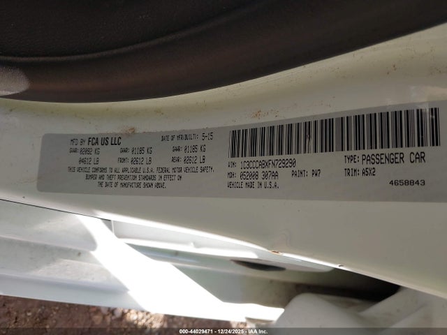 1C3CCCABXFN729290 Chrysler 200 Limited