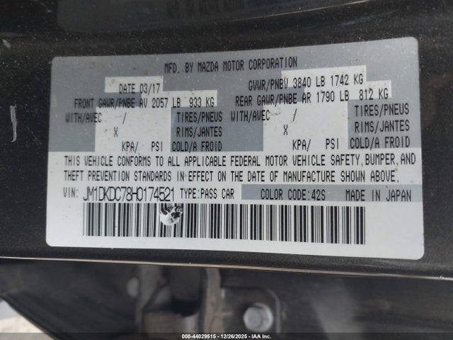 2017 MAZDA CX-3 JM1DKDC78H0174521 Photo 8