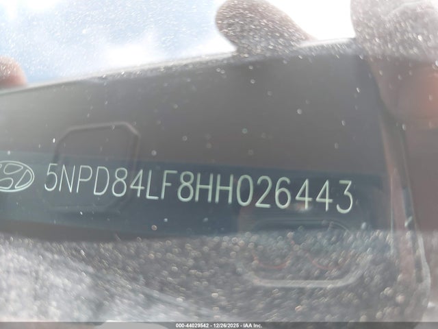 5NPD84LF8HH026443 Hyundai ELANTRA SE