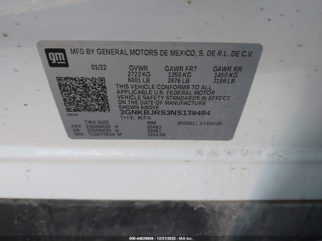 Chevrolet Blazer Awd 3lt 2022 3GNKBJRS3NS139494 Image 9