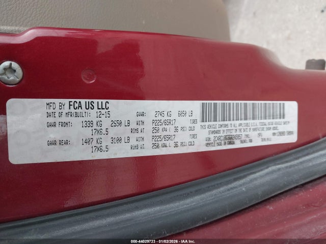 2016 CHRYSLER TOWN & COUNTRY 2C4RC1BG3GR245857 Photo 8