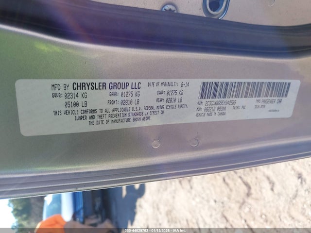 44029762 :رقم المزاد ، 2C3CDXBG5EH342569 vin ، 2014 Dodge Charger Se مزاد بيع