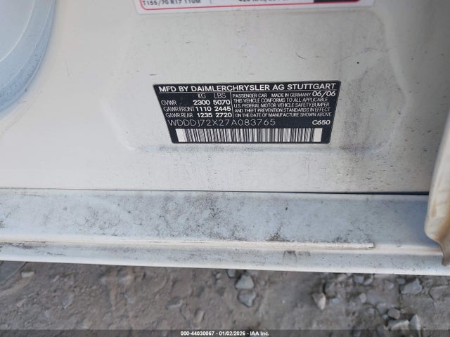 2007 MERCEDES-BENZ CLS 550 WDDDJ72X27A083765 Photo 8