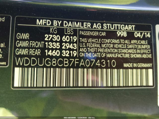 2015 MERCEDES-BENZ S 550 WDDUG8CB7FA074310 Photo 8