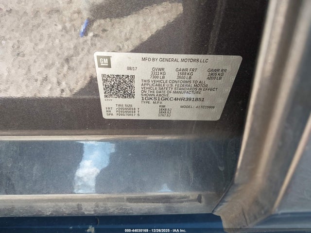 2017 GMC YUKON XL 1GKS1GKC4HR391851 Photo 8