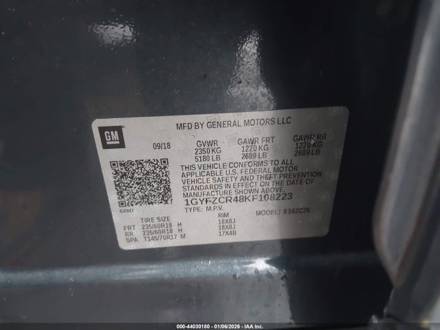 2019 CADILLAC XT4 1GYFZCR48KF108223 Photo 8