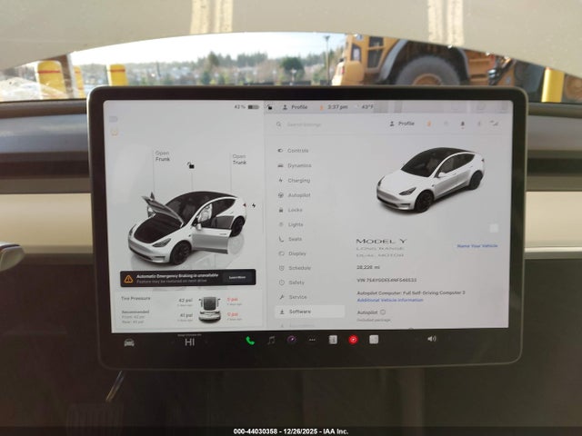 2022 TESLA MODEL Y 7SAYGDEE4NF546533 Photo 6