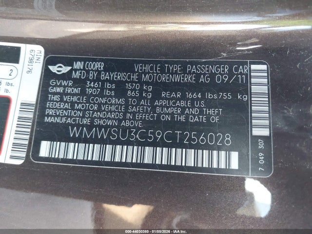 2012 MINI COOPER WMWSU3C59CT256028 Photo 8